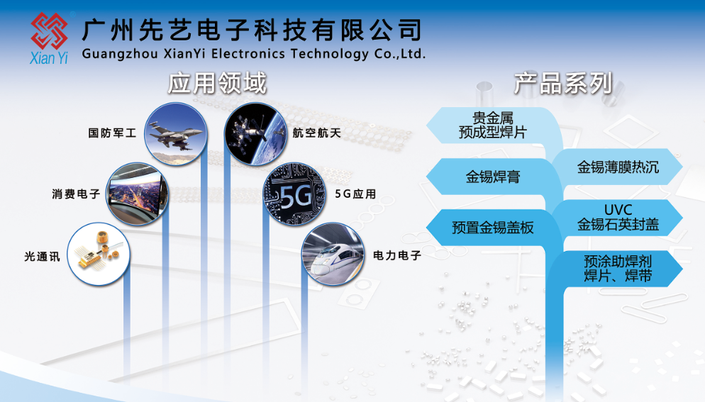 专业提供先进封装微连接解决方案，K8凯发国际电子展出微组装焊料、金锡薄膜组件、清洗设备等